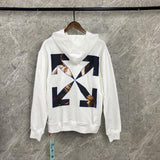 Male and Female Large Size Loose Arrow Print Pullover  Sweater Owt hoodie