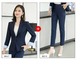 Womens Autumn Uniform Designs Formal Style Office Lady Bussiness Attire Work Suit