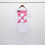 Graffiti Arrow Short Sleeve Tshirt Large Size Loose Men and Women Owt t shirt