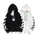 Ow Hooded Sweater Men's Hip Hop Loose  Sweater Plus Size Casual Men's Clothing Owt hoodie