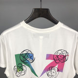 Spring/Summer Letter Print Men's Large Size Casual Short Sleeve Owt t shirt