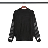 Coat Sweater Warm Autumn Ow Printed Sweater for Men Owt