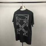 Ow Summer Men's and Women's Line Printed short sleeve Tshirt Owt t shirt