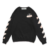 Autumn And Winter Arrow Printed Crew Neck Sweatshirt Men's And Women's Bottoming Shirt Owt