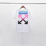 Summer Gradient Color Round Neck Pullover Short Sleeve T-shirt t shirt