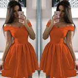 Homecoming Dresses Strapless Large Waist Pleated Dress