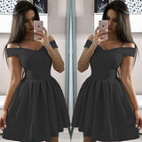 Homecoming Dresses Strapless Large Waist Pleated Dress