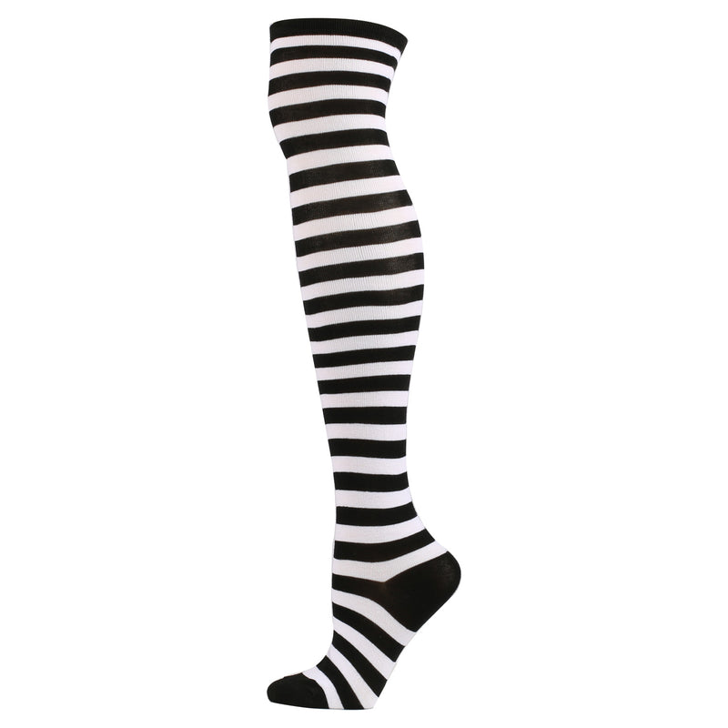 Winter Thick Knit Thigh High Socks Long Stockings Boot Cospiay Anime Japanese Long Tube Women's Socks Jacquard Stripes Knee Socks