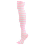 Winter Thick Knit Thigh High Socks Long Stockings Boot Cospiay Anime Japanese Long Tube Women's Socks Jacquard Stripes Knee Socks