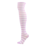 Winter Thick Knit Thigh High Socks Long Stockings Boot Cospiay Anime Japanese Long Tube Women's Socks Jacquard Stripes Knee Socks