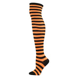 Winter Thick Knit Thigh High Socks Long Stockings Boot Cospiay Anime Japanese Long Tube Women's Socks Jacquard Stripes Knee Socks
