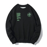 Letter Print Pullover Round Neck Sweater Owt sweatshirt
