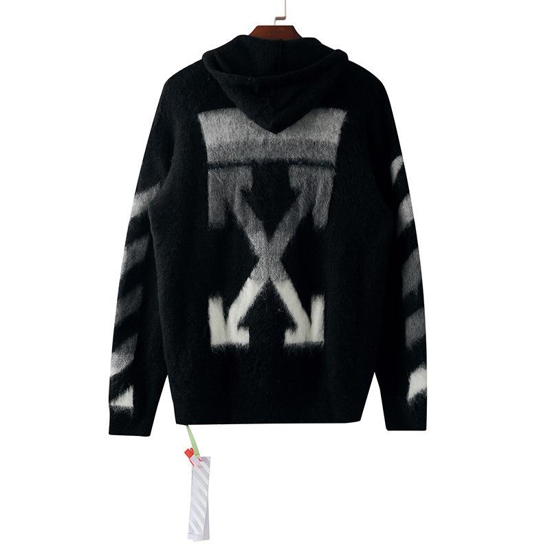 Men's and Women's Sweaters Head Sweater Hooded Zipper Sweater Coat Owt hoodie