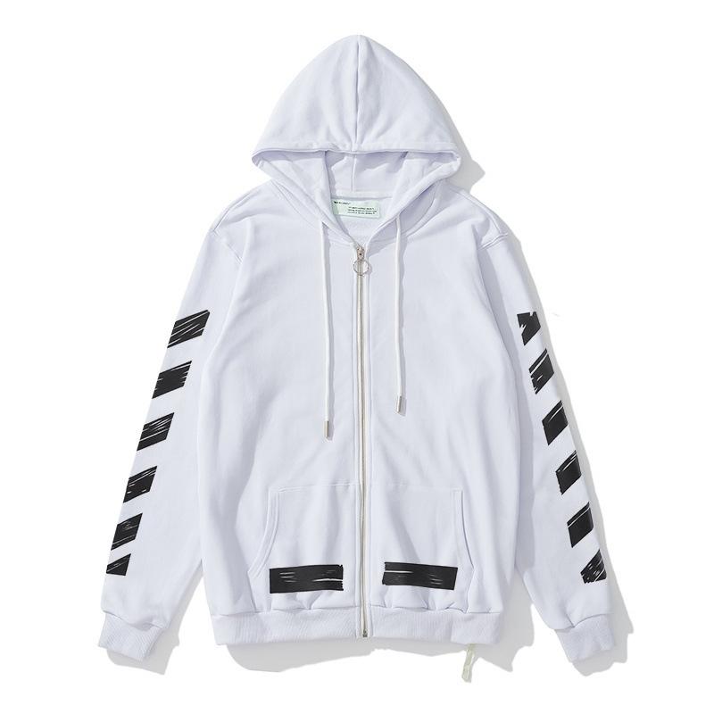 Printed Cardigan Zipper Hooded Coat Plus Size Casual Men's Clothing Owt hoodie