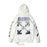 Sweater Couple Autumn and Winter Arrow Hooded Pullover s Plus Size Casual and Comfortable Owt hoodie