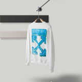 Pullover Sweatshirts Autumn And Winter Arrow Print Round Neck Long Sleeve Sweater Owt