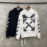 Spring and Autumn Arrow Print Ow Pullover  Sweater Owt hoodie
