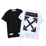 Summer Menswear Arrow Print Ow Short Sleeve Tshirt Owt t shirt