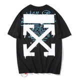 Ow Plus Size Casual Letter Arrow Short Sleeve Tshirt Owt t shirt