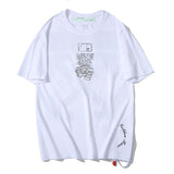 Ow Plus Size Casual Letter Arrow Short Sleeve Tshirt Owt t shirt