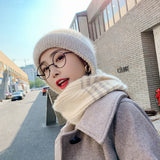 Women Winter Hats One-Piece Wool Fluffy Ball Cap Warm Ear Protection