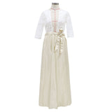 Women Lace Wedding Dress Bow Lace-up Backless Tutu Dress