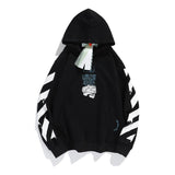 Ow Hooded Sweater Men's Hip Hop Loose  Sweater Plus Size Casual Men's Clothing Owt hoodie