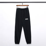 Men's Clothing Print Cotton Terry Trousers Casual Pants Owt
