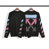 Autumn and Winter Ow Gradient Arrow Wool Men's and Women's Loose Owt sweater