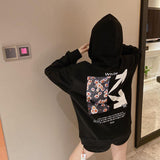 Printed Hooded Male And Female Large Size Casual Sweatshirt Owt hoodie