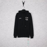 Ow Autumn and Winter Loose Stitching Arrow Hooded Sweater Men and Women Couple Long Sleeve Owt hoodie