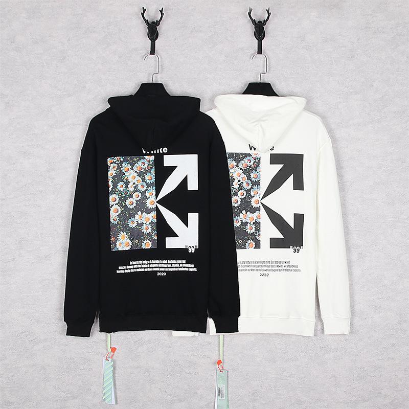 Ow Autumn and Winter Loose Stitching Arrow Hooded Sweater Men and Women Couple Long Sleeve Owt hoodie