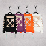 Graffiti Printing Crew Neck Casual Sweater Men's Plus Size Retro Sports Owt sweatshirt