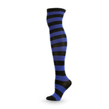 Winter Thick Knit Thigh High Socks Long Stockings Boot Cospiay Anime Japanese Long Tube Women's Socks Jacquard Stripes Knee Socks