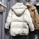 Women Winter Coats Puffer Jacket Down Coat Down Jacket Female Loose Warm Hooded White Duck Down Coat