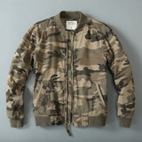 Beige Varsity Jacket Coat Thickened Men's Casual Jacket Windproof Stand Collar Autumn and Winter Jacket