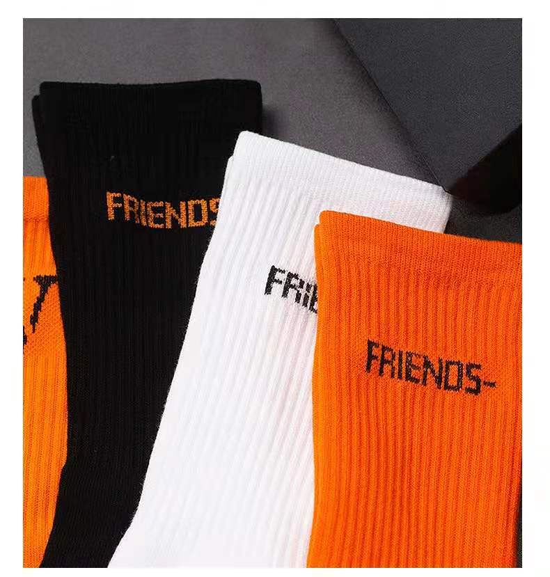 V Lone Socks Orange Big V Tube Socks Skate Socks Basketball