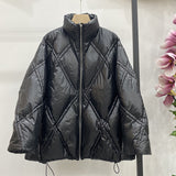 Women Winter Coats Puffer Jacket Down Coat Autumn and Winter Light Women's Short White Duck Down Slim Down Jacket