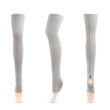 Winter Thick Knit Thigh High Socks Long Stockings Boot Stockings Yoga Warm Wool Leg Guard
