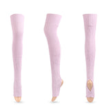 Winter Thick Knit Thigh High Socks Long Stockings Boot Stockings Yoga Warm Wool Leg Guard