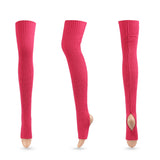 Winter Thick Knit Thigh High Socks Long Stockings Boot Stockings Yoga Warm Wool Leg Guard