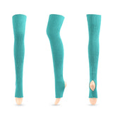 Winter Thick Knit Thigh High Socks Long Stockings Boot Stockings Yoga Warm Wool Leg Guard
