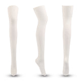 Winter Thick Knit Thigh High Socks Long Stockings Boot Fall/Winter Striped Solid Color Stockings