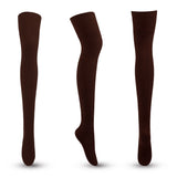 Winter Thick Knit Thigh High Socks Long Stockings Boot Autumn and Winter Cotton Knitted Knee Socks