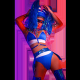 Women Rave Outfits Tops Sexy DJ Bikini Nightclub Casual Fashionable Female