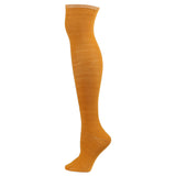Winter Thick Knit Thigh High Socks Long Stockings Boot Solid Color over the Knee Stockings Sweat-Absorbent Breathable Dance Pantyhose