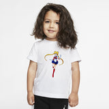 Printed Short-Sleeved T-shirt White Base Shirt
