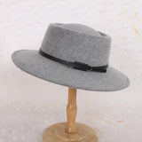 Fedora Golf Hats Autumn Winter Retro Black Wool Hat