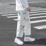 Grafitti Sweatshirts Pants Men's Autumn Loose Trousers