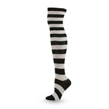 Winter Thick Knit Thigh High Socks Long Stockings Boot Cospiay Anime Japanese Long Tube Women's Socks Jacquard Stripes Knee Socks